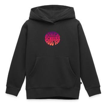 I have to give a shit saying Say a shit - Kids Premium Organic Hoodie - black - Front - AI Model Kid Male (0cm)