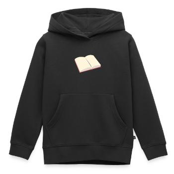 Offenes Buch - Kinder Premium Organic Hoodie - Schwarz - Vorne - AI Model Kid Male (0cm)