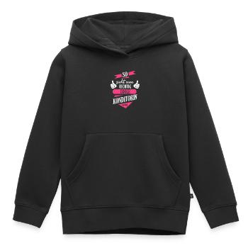 Konditorin Konditorei Kuchen Torte Beruf Spruch - Kinder Premium Organic Hoodie - Schwarz - Vorne - AI Model Kid Male (0cm)