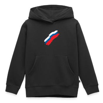 Slowenien - Kinder Premium Organic Hoodie - Schwarz - Vorne - AI Model Kid Male (0cm)