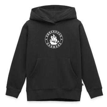 Kopenhagen - Kinder Premium Organic Hoodie - Schwarz - Vorne - AI Model Kid Male (0cm)