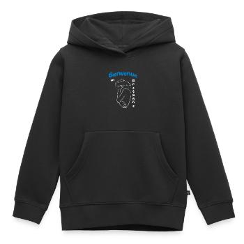 Willkommen in der Bretagne - Kinder Premium Organic Hoodie - Schwarz - Vorne - AI Model Kid Male (0cm)