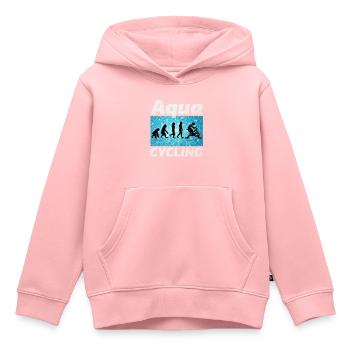 Aqua Cycling Schwimmbad Fitness Evolution - Kinder Premium Organic Hoodie - Rosa - Vorne - AI Model Kid Female (0cm)