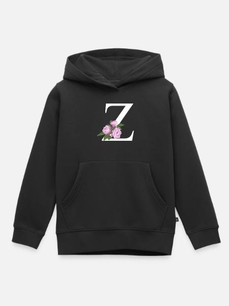 Z - Kinder Premium Organic Hoodie - Schwarz