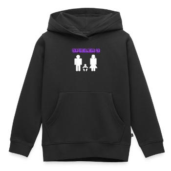 Elternschaft Statement Schwanger Baby Geboren - Kinder Premium Organic Hoodie - Schwarz - Vorne - AI Model Kid Male (0cm)