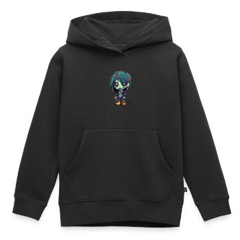 Halloween Zombie Junge - Kawaii süß Monster Horror - Kinder Premium Organic Hoodie - Schwarz - Vorne - AI Model Kid Male (0cm)