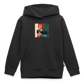Retro Car Poster Vintage Car Old School - Kids Premium Organic Hoodie - black - Front - AI Model Kid Male (0cm)