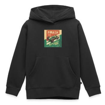 Retro Car Poster Vintage Car Old School - Kids Premium Organic Hoodie - black - Front - AI Model Kid Male (0cm)