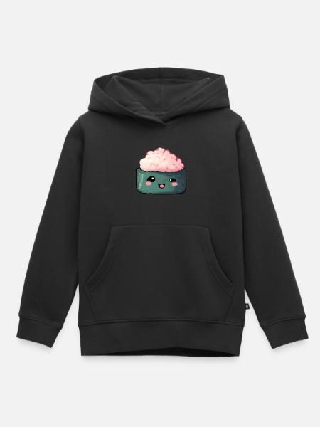 Sushi - Kinder Premium Organic Hoodie - Schwarz