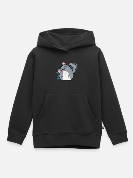 Chinchilla Süss Haustier - Kinder Premium Organic Hoodie - Schwarz