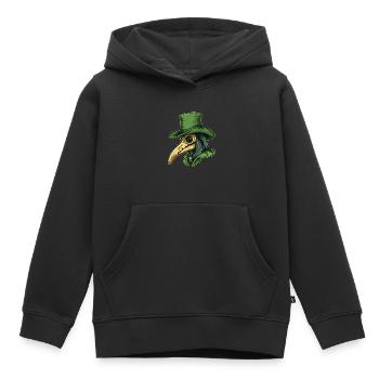 Plague Doctor Doctor Doctor - Kids Premium Organic Hoodie - black - Front - AI Model Kid Male (0cm)