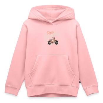 Rock Grand-mère Grand-mère Grand-mère Mamie mélomane - Sweat Premium à capuche enfant bio - rose - Devant - AI Model Kid Female (0cm)