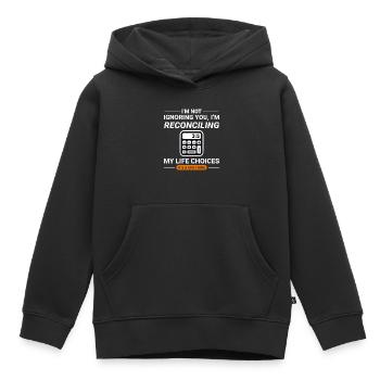 Buchhalter Buchhaltung Buchhaltung Finanzen Lustig - Kinder Premium Organic Hoodie - Schwarz - Vorne - AI Model Kid Male (0cm)