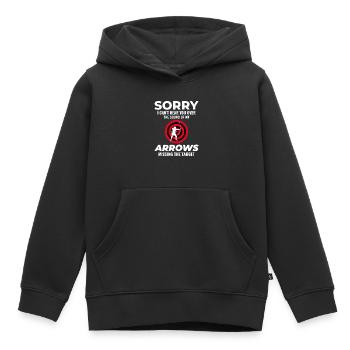 Tir à l’arc Cibles Archer Bullseye Tir Sport - Sweat Premium à capuche enfant bio - noir - Devant - AI Model Kid Male (0cm)