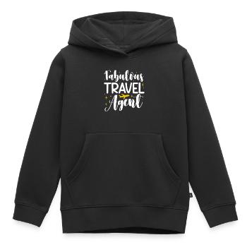 Fabulous travel agent - Kinder Premium Organic Hoodie - Schwarz - Vorne - AI Model Kid Male (0cm)