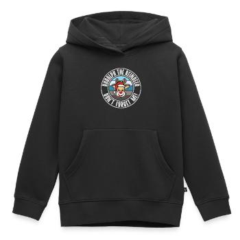 Rudolph - Sweat Premium à capuche enfant bio - noir - Devant - AI Model Kid Male (0cm)
