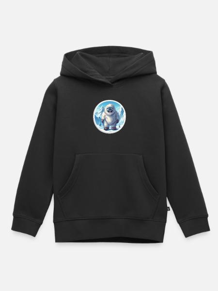 Yeti - Kinder Premium Organic Hoodie - Schwarz