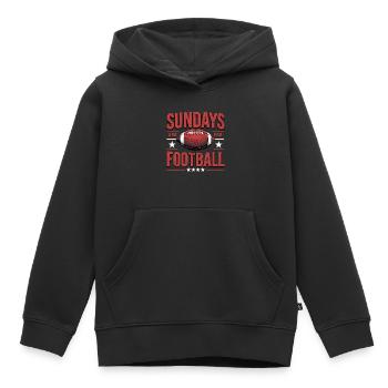 Sundays Are for Football American Football - Kinder Premium Organic Hoodie - Schwarz - Vorne - AI Model Kid Male (0cm)