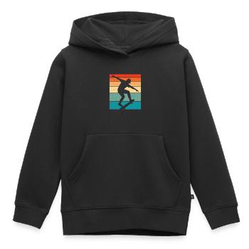 Skater Skaten Kinder Skateboarder - Kinder Premium Organic Hoodie - Schwarz - Vorne - AI Model Kid Male (0cm)