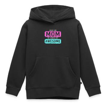 Alleinstehend Alleinerziehend Mutter Single Mama - Kinder Premium Organic Hoodie - Schwarz - Vorne - AI Model Kid Male (0cm)