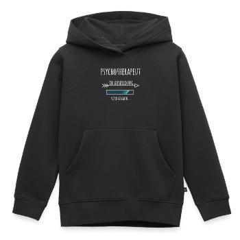 Psychotherapeut Ausbildung Psychologiestudium - Kinder Premium Organic Hoodie - Schwarz - Vorne - AI Model Kid Male (0cm)
