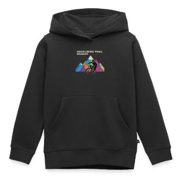Vétérisme VTT sur Hacklberg Trail - Sweat Premium à capuche enfant bio - noir - Devant - AI Model Kid Male (0cm)