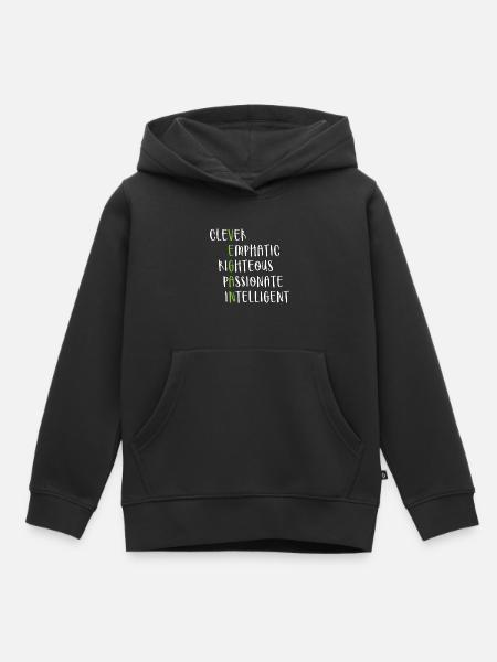 Veganer Lebensstil Spruch Geschenk - Kinder Premium Organic Hoodie - Schwarz
