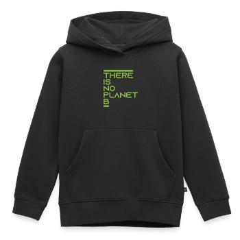 Il n'y a pas de cadeau Planet B - Sweat Premium à capuche enfant bio - noir - Devant - AI Model Kid Male (0cm)