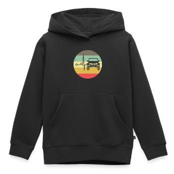 Off-road vehicle 4wd 4x4 AWD 4wheeler offroad gift - Kids Premium Organic Hoodie - black - Front - AI Model Kid Male (0cm)