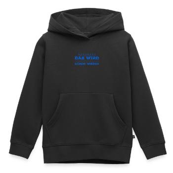 das wird schon wieder - Kinder Premium Organic Hoodie - Schwarz - Vorne - AI Model Kid Male (0cm)