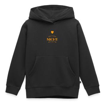 ich fliege nicht - Kinder Premium Organic Hoodie - Schwarz - Vorne - AI Model Kid Male (0cm)