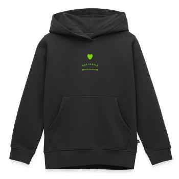 Geduld ist eine Tugend - Kinder Premium Organic Hoodie - Schwarz - Vorne - AI Model Kid Male (0cm)