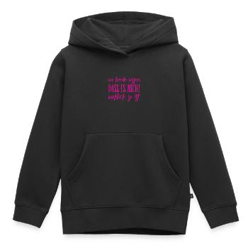 jeder kann es sehen - Kinder Premium Organic Hoodie - Schwarz - Vorne - AI Model Kid Male (0cm)