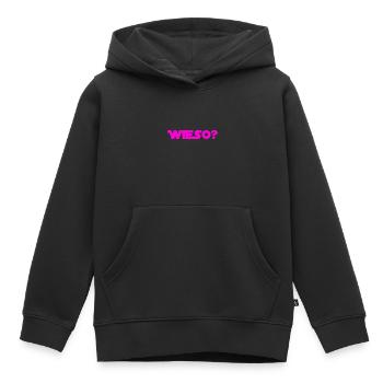 warum nur? - Kinder Premium Organic Hoodie - Schwarz - Vorne - AI Model Kid Male (0cm)