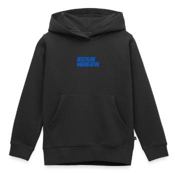 dieses komische Gefühl - Kinder Premium Organic Hoodie - Schwarz - Vorne - AI Model Kid Male (0cm)