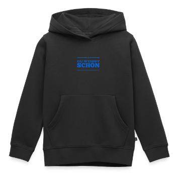 ist doch klar - Kinder Premium Organic Hoodie - Schwarz - Vorne - AI Model Kid Male (0cm)