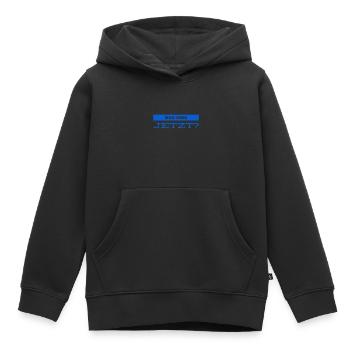 ich brauche eine Entscheidung - Kinder Premium Organic Hoodie - Schwarz - Vorne - AI Model Kid Male (0cm)