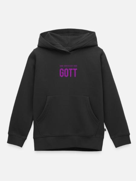 ach du grüne Neune - Kinder Premium Organic Hoodie - Schwarz