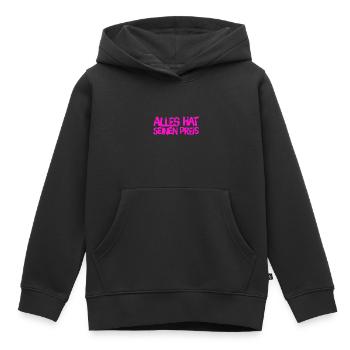 alles hat seinen Preis - Kinder Premium Organic Hoodie - Schwarz - Vorne - AI Model Kid Male (0cm)
