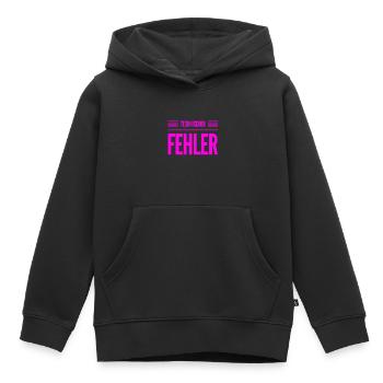hier ist was kaputt - Kinder Premium Organic Hoodie - Schwarz - Vorne - AI Model Kid Male (0cm)