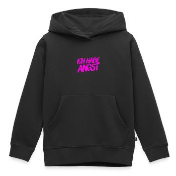 ich spüre Angst - Kinder Premium Organic Hoodie - Schwarz - Vorne - AI Model Kid Male (0cm)