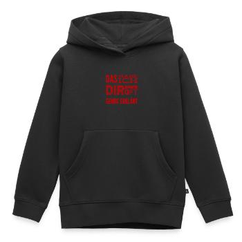 keine Lust mehr - Kinder Premium Organic Hoodie - Schwarz - Vorne - AI Model Kid Male (0cm)