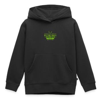 ich mag Minimalismus - Kinder Premium Organic Hoodie - Schwarz - Vorne - AI Model Kid Male (0cm)
