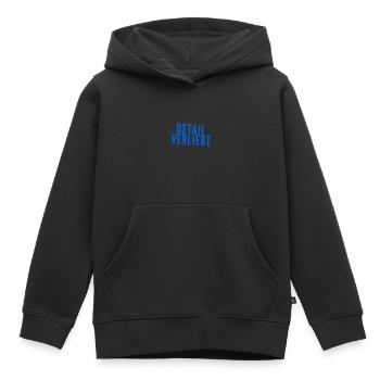 ich stehe auf die Details - Kinder Premium Organic Hoodie - Schwarz - Vorne - AI Model Kid Male (0cm)