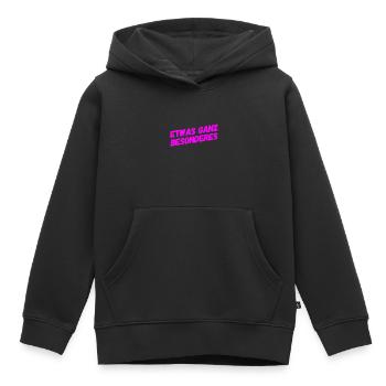 ganz besonders - Kinder Premium Organic Hoodie - Schwarz - Vorne - AI Model Kid Male (0cm)
