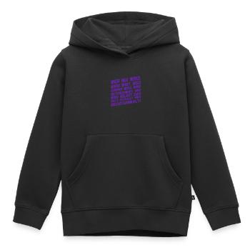 Êtes-vous un économiste d’entreprise ? - Sweat Premium à capuche enfant bio - noir - Devant - AI Model Kid Male (0cm)
