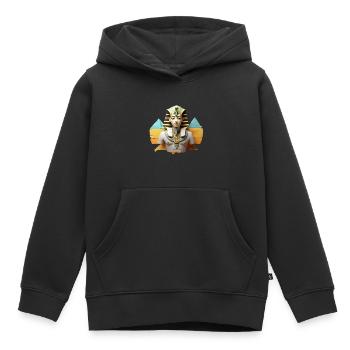 Pharaonisches Design - Kinder Premium Organic Hoodie - Schwarz - Vorne - AI Model Kid Male (0cm)