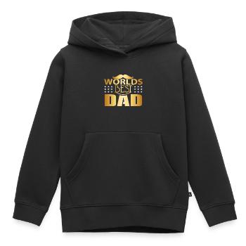 Der beste Vater der Welt - der beste Vater der Welt - - Kinder Premium Organic Hoodie - Schwarz - Vorne - AI Model Kid Male (0cm)