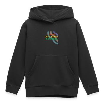 Vatertag Papa Papa Papa - Kinder Premium Organic Hoodie - Schwarz - Vorne - AI Model Kid Male (0cm)