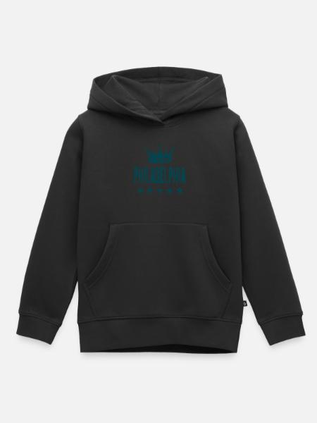 Philadelphia Krone Sterne - Kinder Premium Organic Hoodie - Schwarz